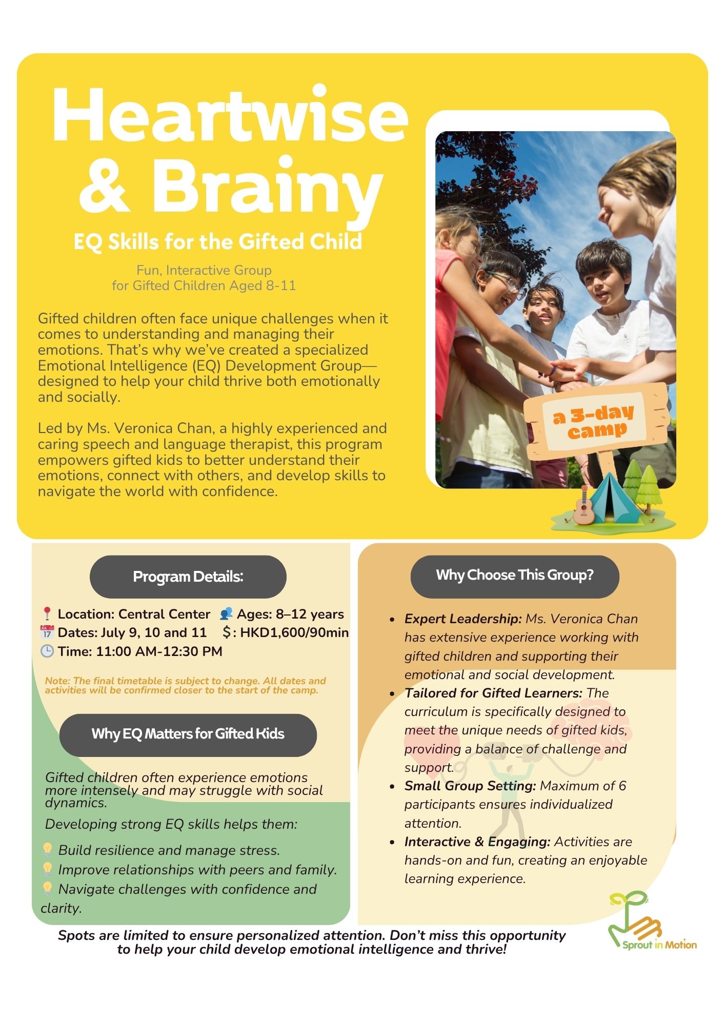 Sprout in Motion summer camp 2025 Hong Kong