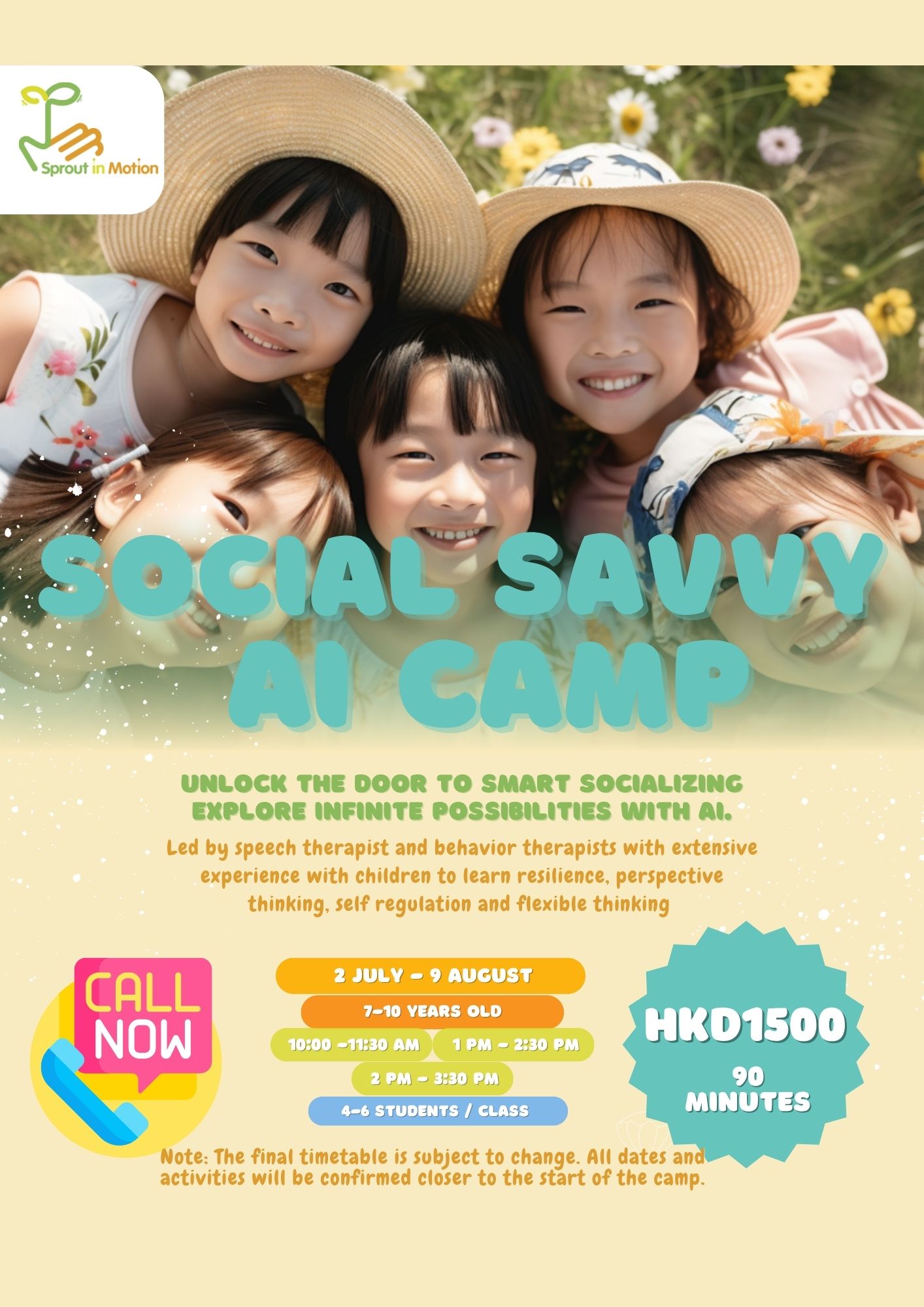 Sprout in Motion summer camp 2025 Hong Kong